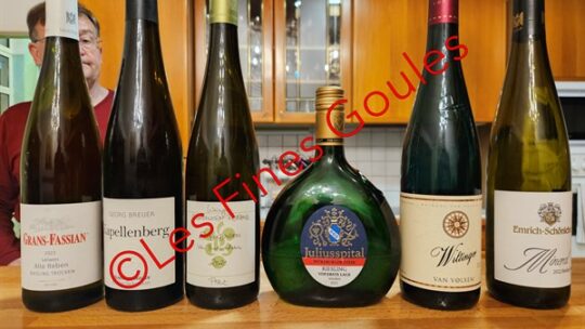 Les Riesling allemands du patron